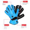 High Quality Kids Men Goalkeeper Gloves Thick Latex Soccer Finger Protective Gloves Football Goalie Keepers Kit