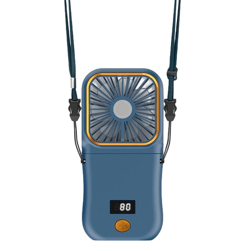 Portable Handheld Fan,Rechargeable Hand Fan, Builtin 3000mAh Battery Fan,USB Foldable Fan, Pocket Fan with Power Bank