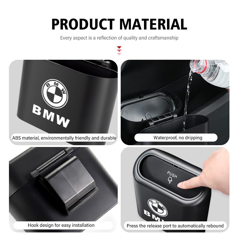 Car Door Side Trash Universal Garbage Dust Case Storage Box For BMW M Sport M2 M3 M4 M5 M6 E46 E90 E60 F10 F20 E87 X3 X6 BFPQY1
