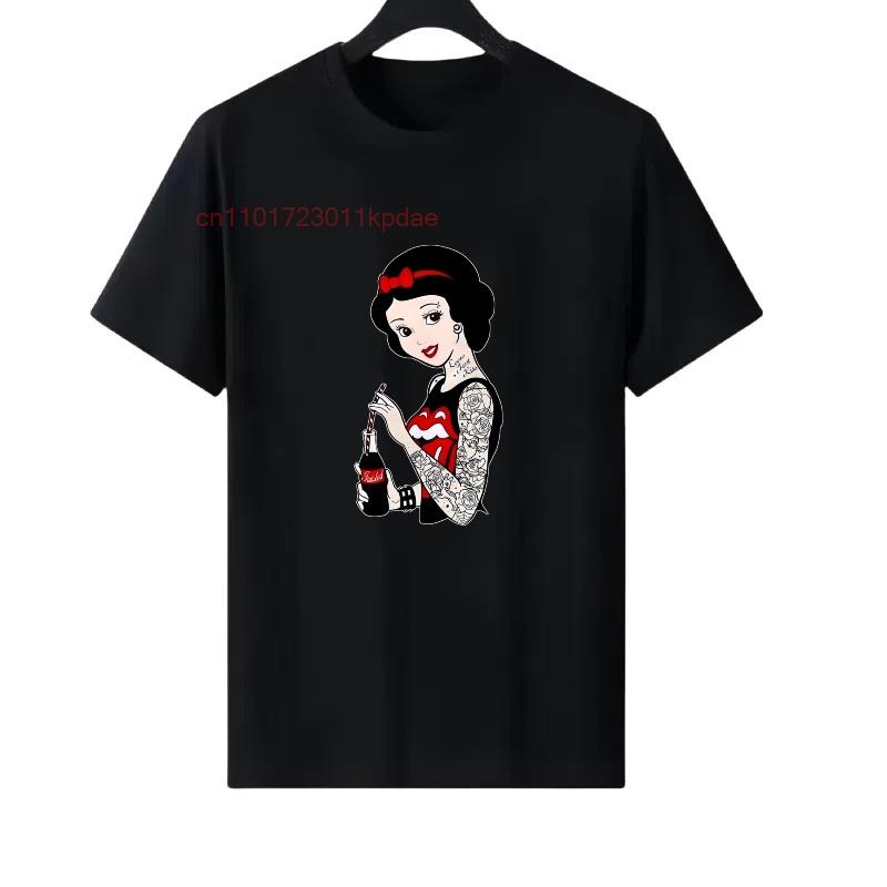 Snow White Punk Tattoo Coca Cola T-shirt XL
