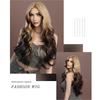 Women's  Simulation Wig 13*4 Lace Front Wig Ombre Blonde Body Wavy Beauty Decoration  Kanekalon Wig
