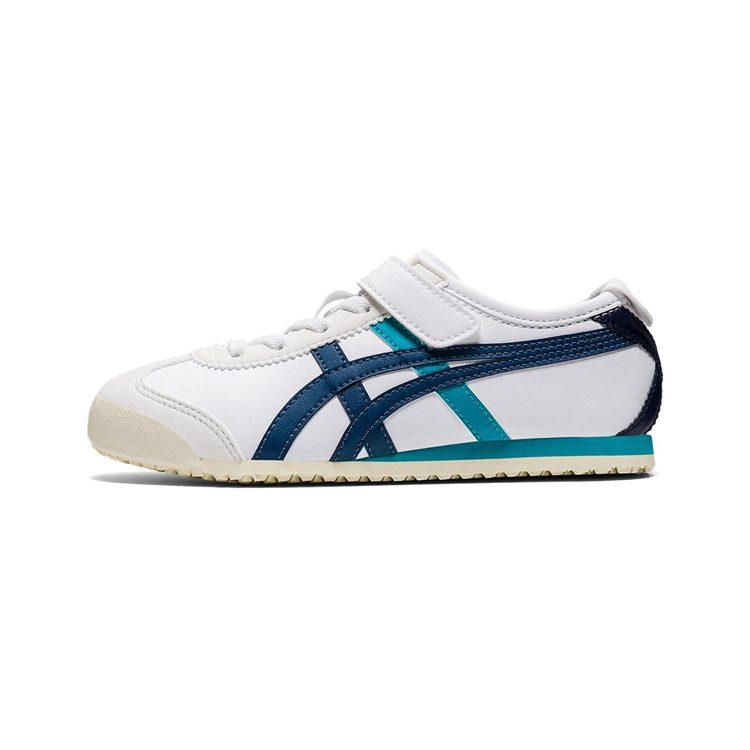 Onitsuka Tiger MEXICO 66 Slip Resistant Abrasion Resistant Low top Sports Casual Shoes White Cyan 1184A049-104
