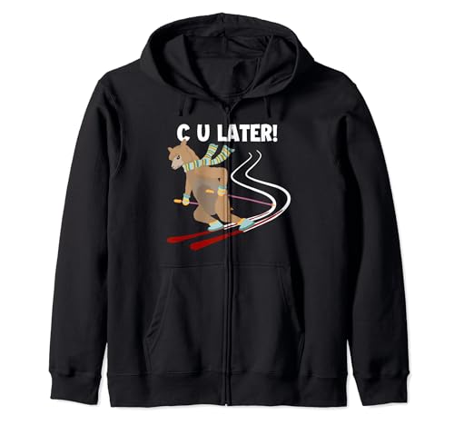C U Later Huacaya Llama Paco Alpaca Breeder Alpaca Zip-Up Hoodie
