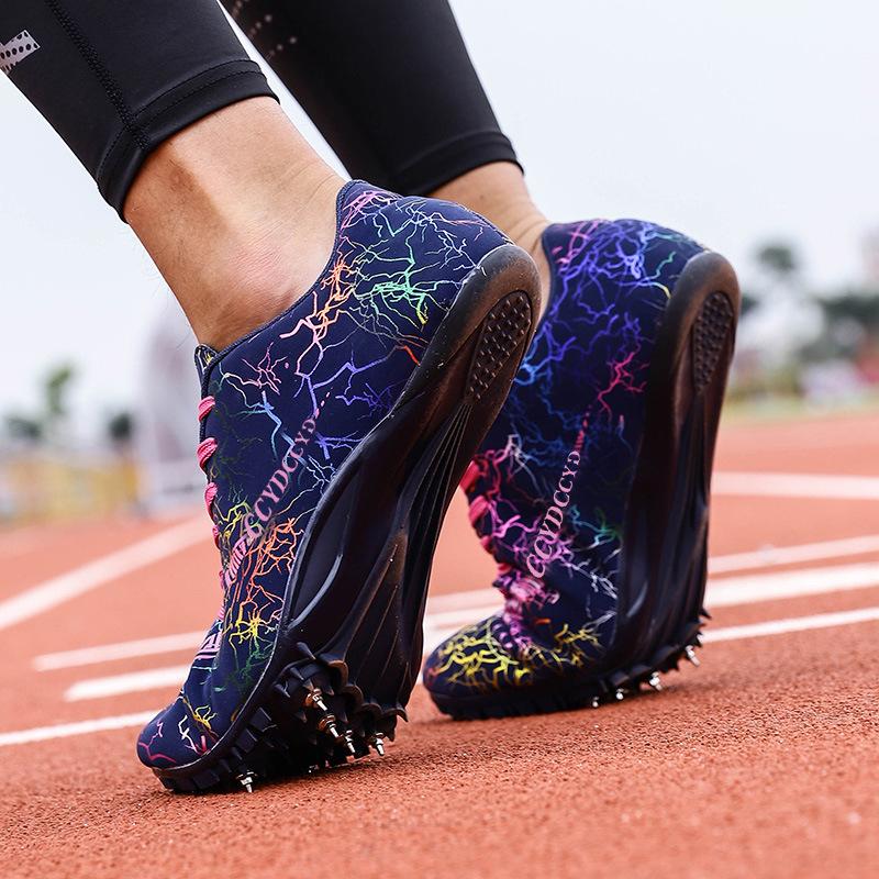 Students Track and Field Spikes Sprinting Men's Shoes Women's Middle and Long Running Long Jump Training Physical Examination High School Entrance Exa