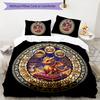 Golden Dragons Crown Pattern Bedding,Quilt Set Quilt Cover Pillowcase Home Birthday Gift (1*duvet Cover+2*pillowcase,without Core)