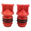 Kunststoff Luftkompressor Rot 17mm 2Stk Zubehör Bequemlichkeit