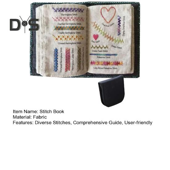 Embroidery Stitch Book DIY Stitch Book Beginners Adults Sewing Book Needlework Stitch Manual Gift for Sewing Embroidery Lovers