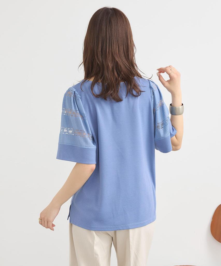 Earth Music Ecology Casual Flared Sleeve Lace Pullover & Women's