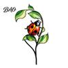 Colorful Yard Stakes Planter Insert Stake, Double-Sided, Flower Pot Decor Metal Garden Decorative Insect Animal Stake for Plant Pots Bed Decoration