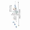 Shell Star Nautical Sailboat Wind Chime Tassel Hanging Ornaments Small Boats Models  Home Decor