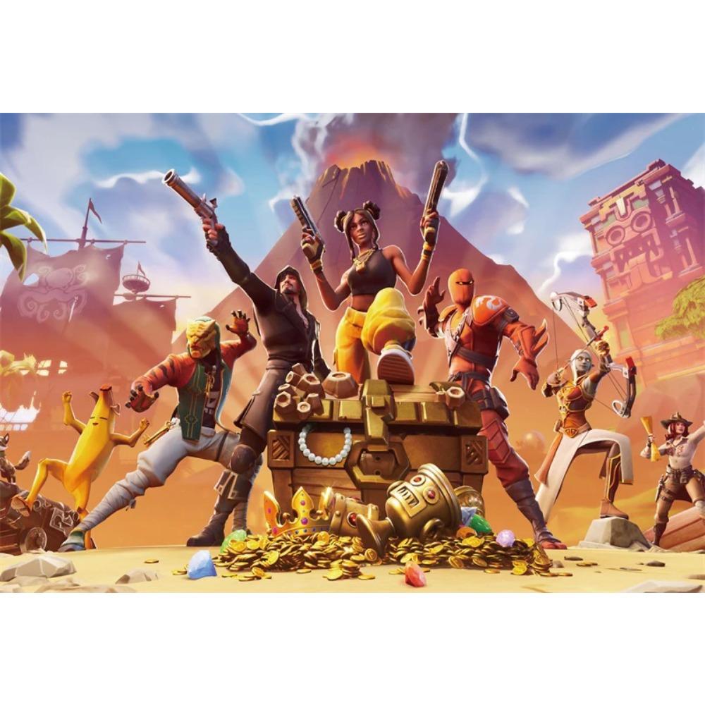 Shooting Game Fortnition Birthday Party Decoration Tableware Set 10people Backdrop Alpaca Balloon Baby Shower Kid Party Supplies