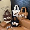 Small Hello Kitty Cartoon Shoulder Bag For Women With Nylon Construction And Casual Style
