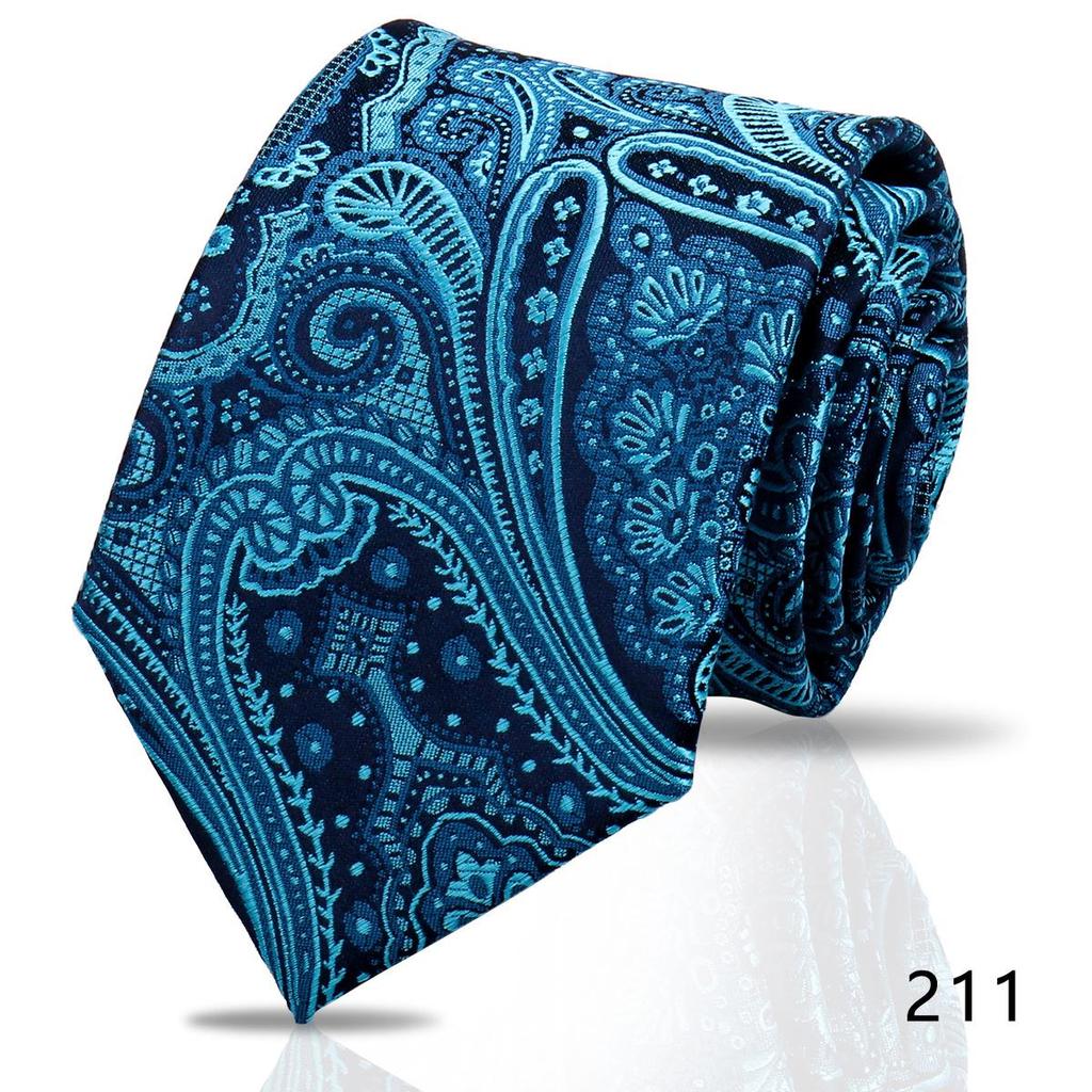 Men's High-Grade Black and Red Striped Silk Tie for Formal and Wedding Wear - 8CM