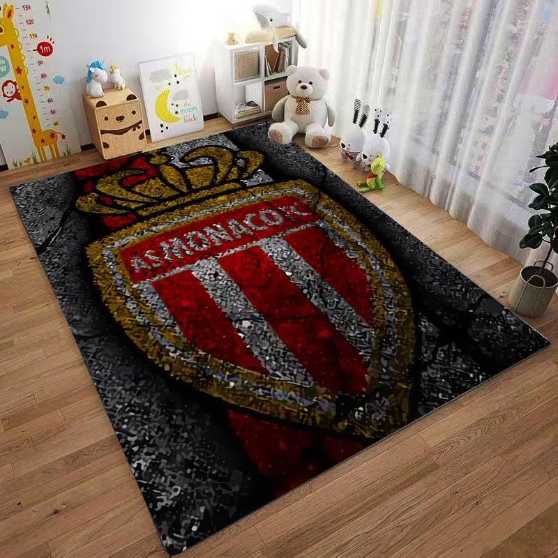 Monaco FC Logo Carpet suitable as a non-slip mat for the living room or bedroom sofa