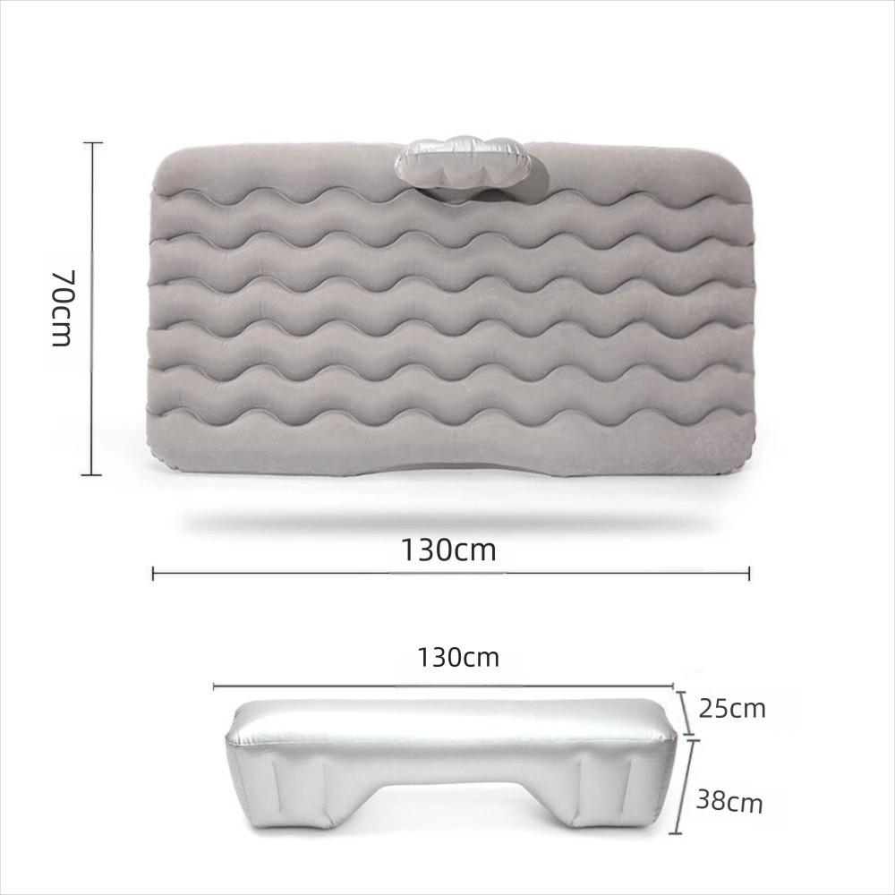 Portable Air Inflatable Car Travel Bed Mat Flocked Sedan Rear Seat Inflatable Travel Mattress Outdoor Camping Mat Car