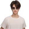 Gucci Serie de Manualidades Esmaltadas Web Excellence Gafas de Sol Cuadradas de Caballero Gafas de Sol para Hombre Negro Oro GG0529S-001