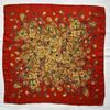 Used YVES SAINT LAURENT Yves Saint Laurent Scarf Silk Baroque Jewelry Red Gold Thin Large Vintage
