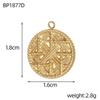 CARLIDANA New Gold Plated Charm Stainless Steel DIY Jewelry Pendant Multicolor Zircon Heart Butterfly Sun Flower Bowknot