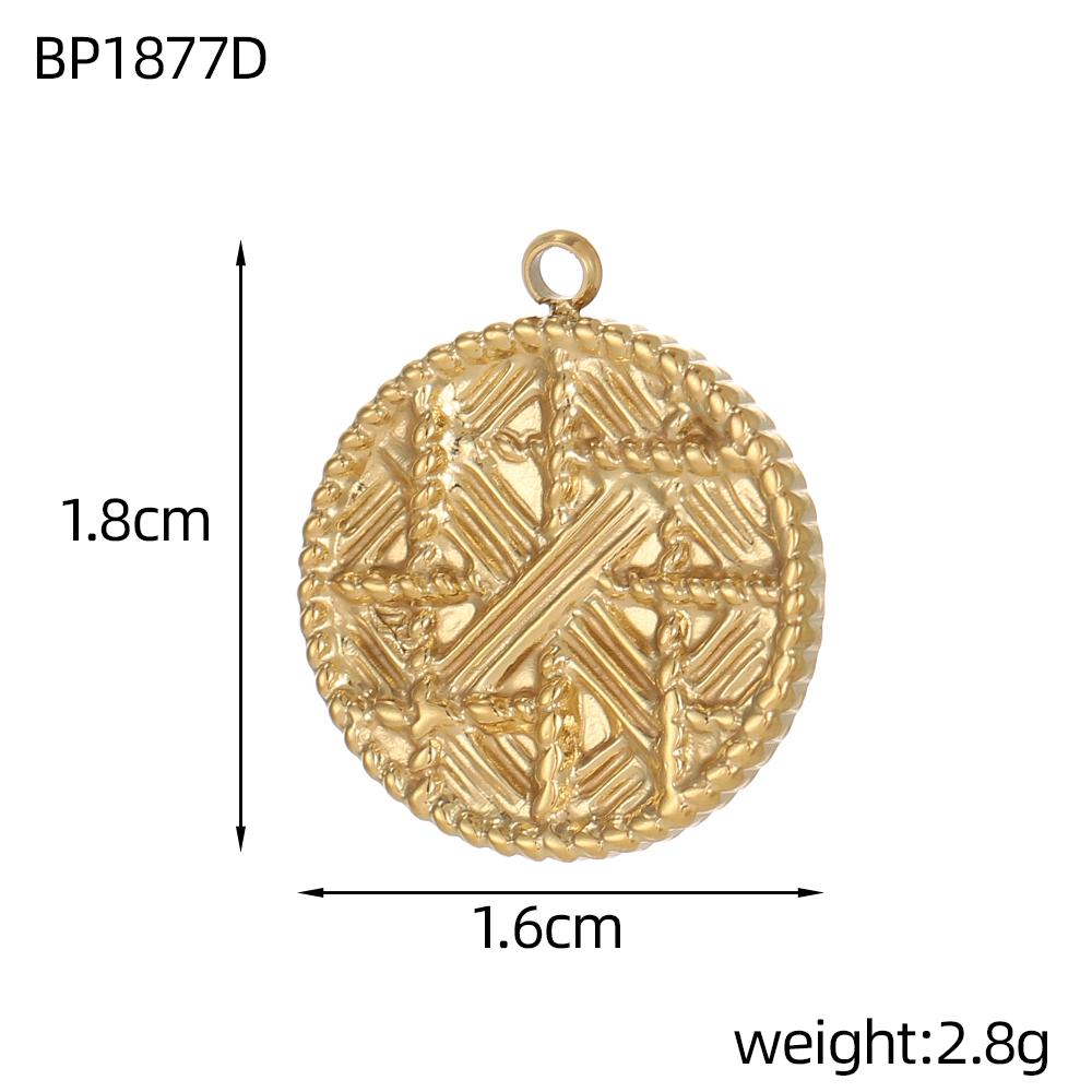 CARLIDANA New Gold Plated Charm Stainless Steel DIY Jewelry Pendant Multicolor Zircon Heart Butterfly Sun Flower Bowknot