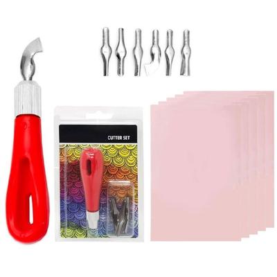 Carving Rubber Stamp Kits with Cutter Tool Rubber Stamp Making Kits for Crafts