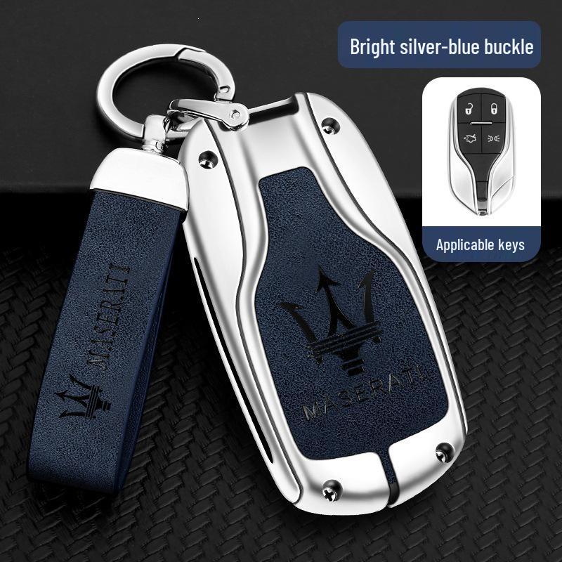 Maserati Key Case for Levante/Ghibli: Premium Leather Shell for Men & Women