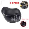 6 Speed Leather Car MT Gear Shift Knob Lever Stick Shifter Knob For Hyundai Creta IX25 For Kia Forte Cerato K3 Ceed 2012-2016