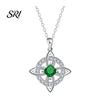 Witch Knot Necklace Celtic Witches Birthstone Sparkling Symbol Birth Month Stone Wiccan Spiritual Jewelry Gift for Women Mom Wife Girlfriend