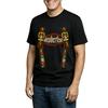 Men's Casual Printed Neck Short Sleeve T-Shirt, Lightweight and Breathable
