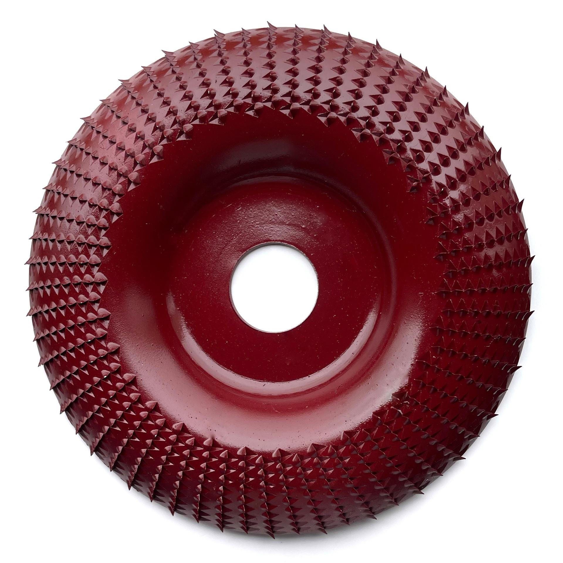 

4 Inch Round Wood Angle Grinding Wheel Abrasive Disc Angle Grinder Carbide Coating 22mm Bore Shaping Sanding Carving Rotary Tool One Size