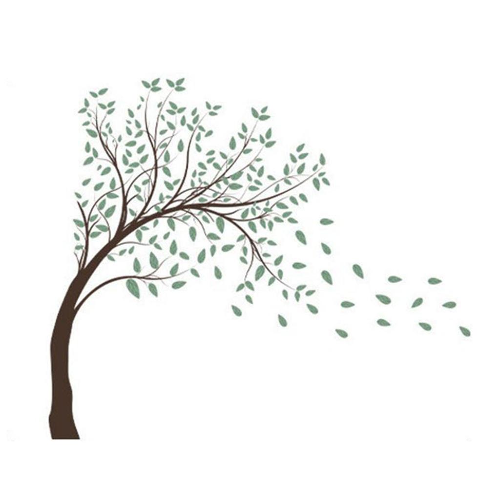 Tree Wall Decals Self Adhesive Removable PVC Wall Art Decor for Living Room Bedroom Sofa TV Background Classroom Home Decoration