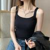 Spring-Summer Knitted Camisole Vest - Women's Stylish and Versatile Short Top