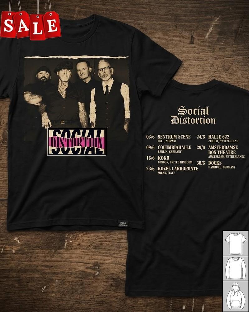 

New Social Distortion Announce 2026 Gift For Fans Men S235XL TShirt LL736 Unisex T-Shirt S