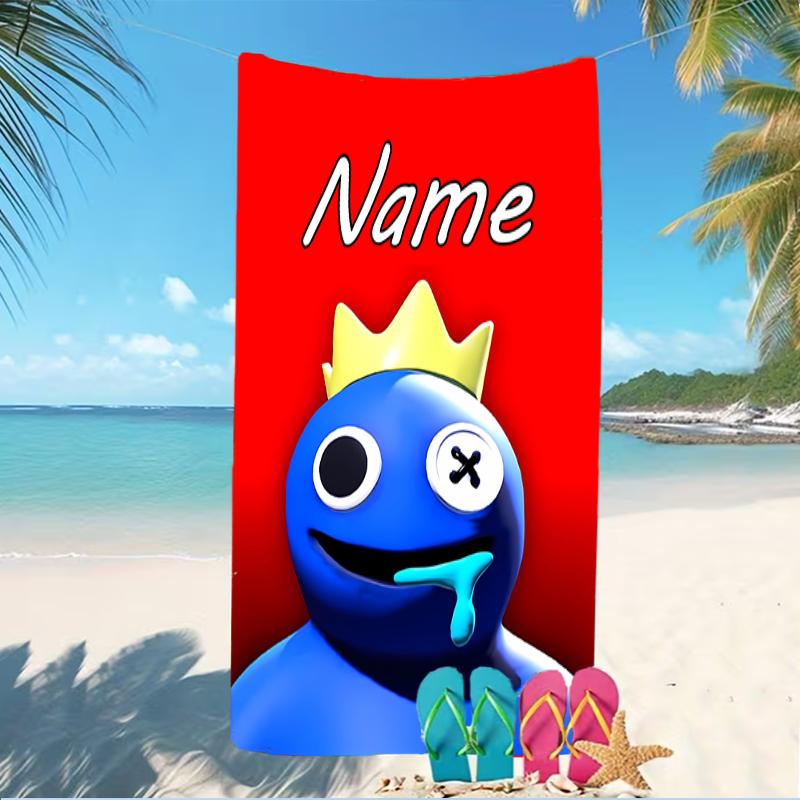 Customizable Personalized Beach Towels Rainbow Friends Themed designs.Suitable for the Beach, Yoga, Sports;ideal As Beach Accessories