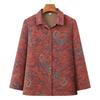 Grandma-Style Lightweight Lapel Cardigan for Middle-Aged and Elderly Women