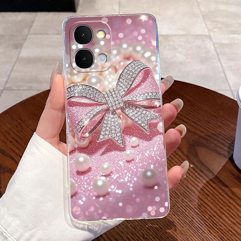 Casing For Vivo iQOO Z11x Y51 Pro 5G Case Aesthetic Cute Cat Cartoon Fashion Soft Silicone Back Cover Transparent TPU Phone Case