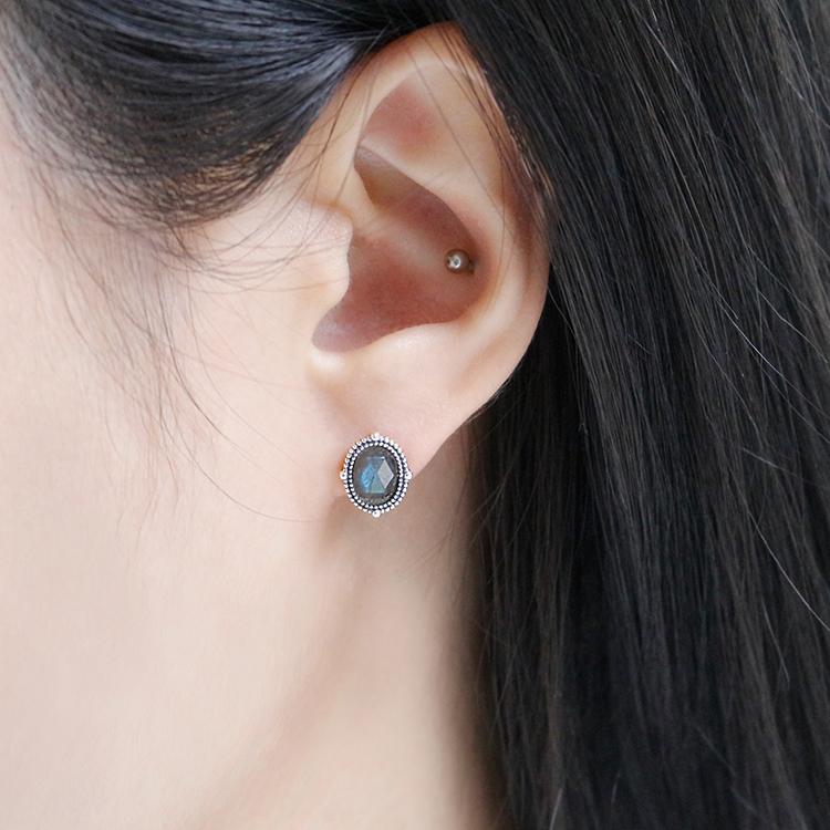 47Bag 925 Silver Gemstone Earrings Bianca