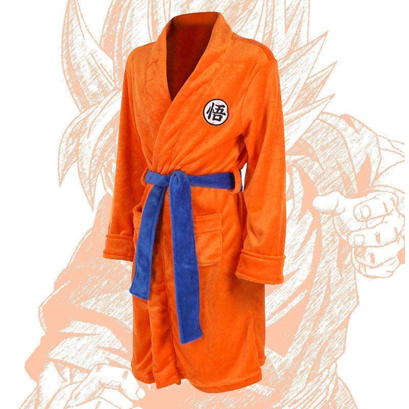 Anime Dragon Ball Cosplay Kleidung Nachthemd Son Goku Flanell Bademantel Europäische Größe Goku Rollenspiel Cosplay