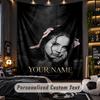 Personalisierte Wandtapisserie, Lana Del Rey Individuell Bedruckter Name, Stoff-Wandkunst für Innenraum-Hintergrund