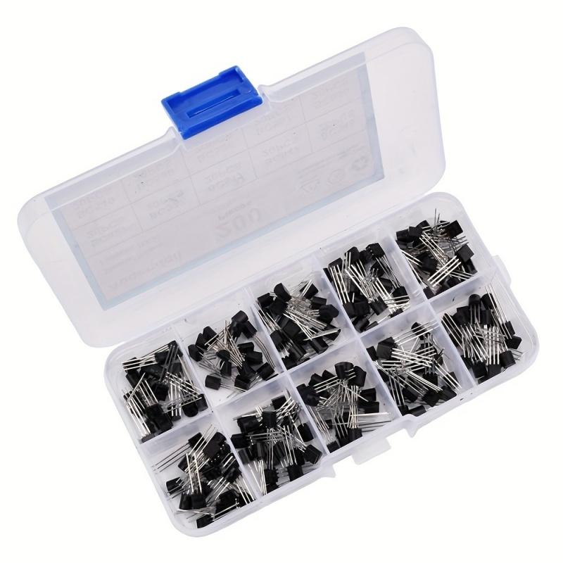 200Pcs To-92 Transistor Kit 10 Types Npn Pnp Bipolar Transistor Assortment For Diy Circuit Project Electronic Experiment Repair