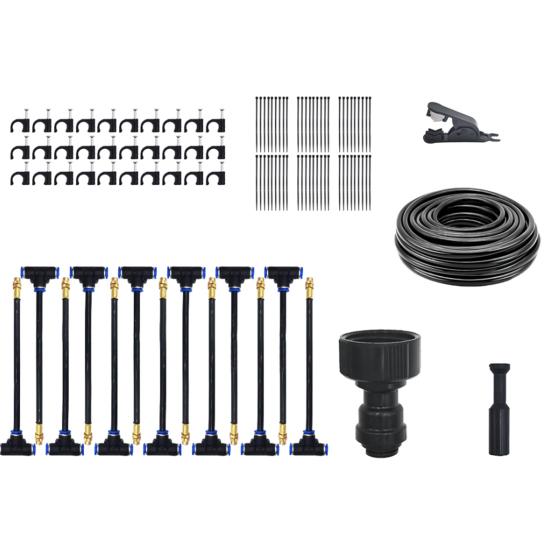 

Система полива сада, поливочный шланг, изгибающийся на 360 градусов, с регулируемыми насадками, автоматический капельный полив 15M