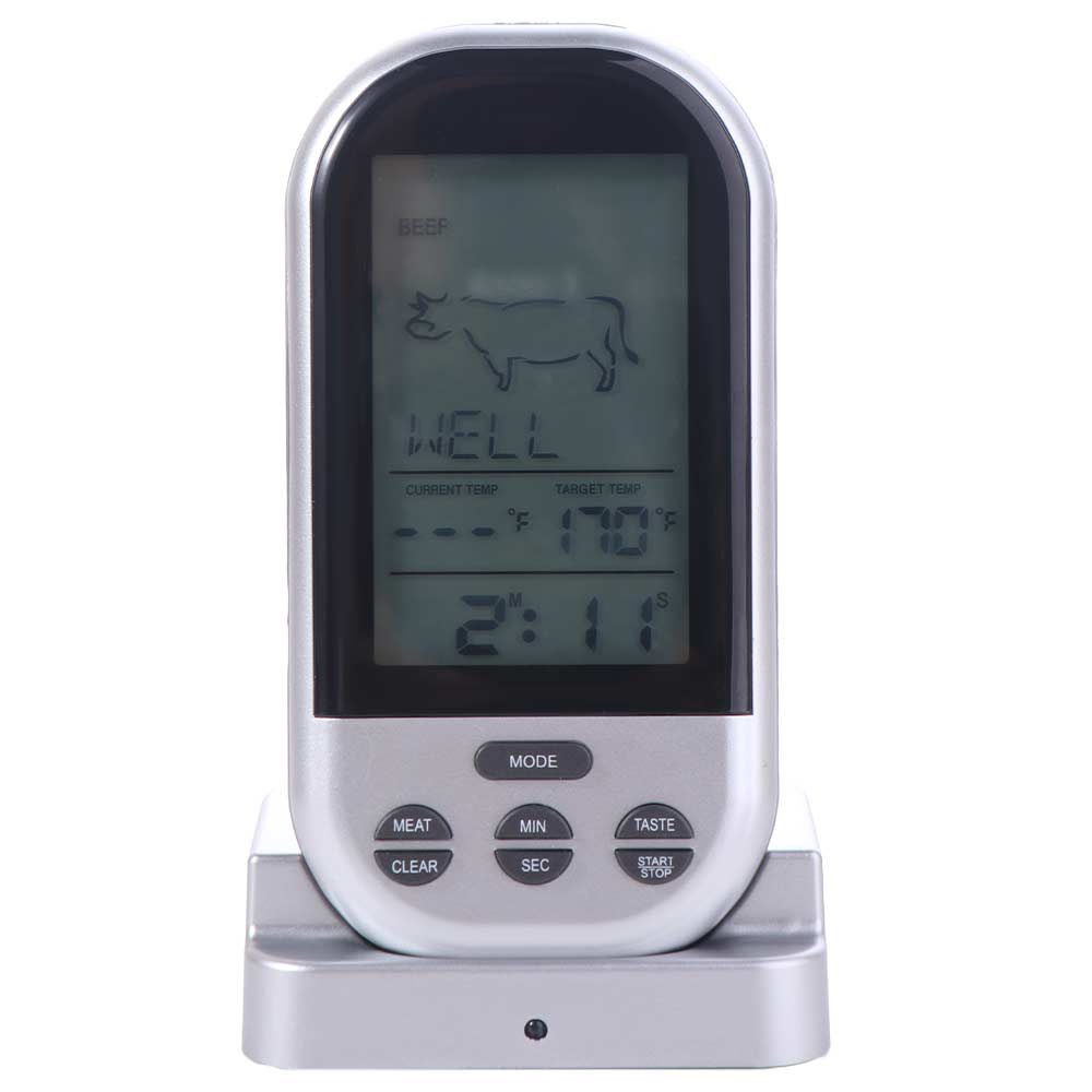 Remote Temperature Control Wireless Digital Meat Thermometer  For Grill BBQ Food Oven
