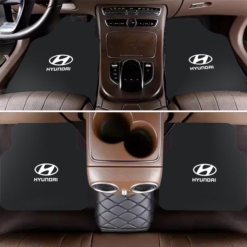 For Hyundai Tucson Accent Elantra Santa fe Sonata I10 I20 I40 2/4pcs Car Floor Mats Universal Auto Foot Pad  Automobile Interior