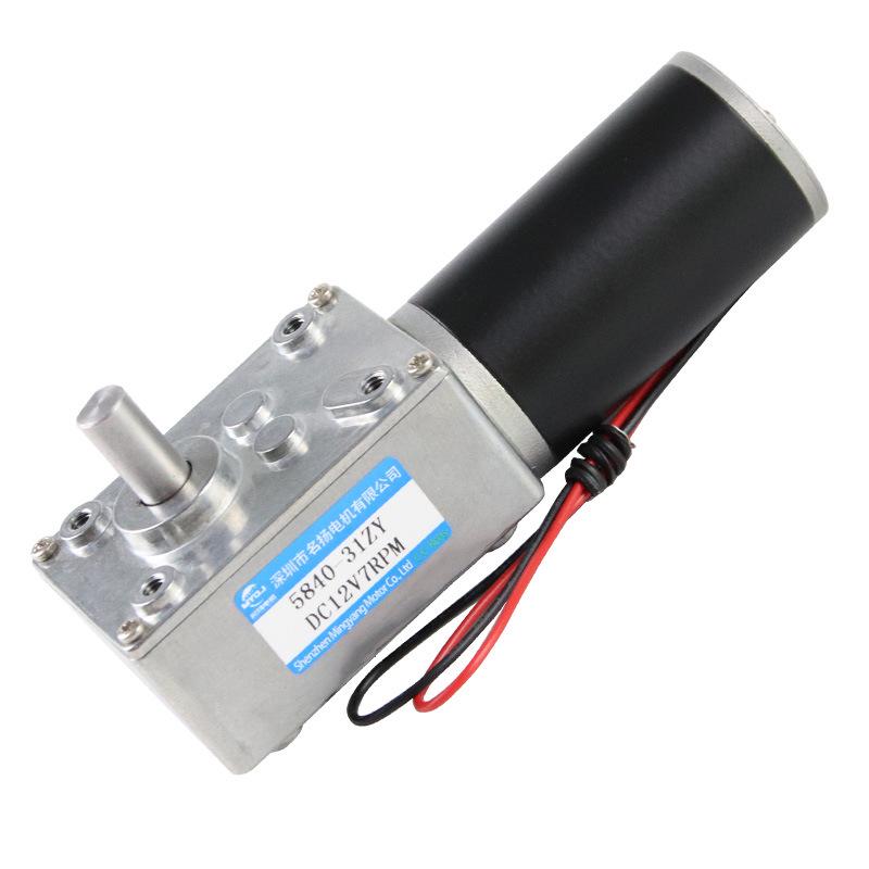 Mingyang 12V/24V Mini DC High Torque 5840-31ZY Worm Gear Motor with Adjustable Speed