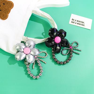 Doce Cordão de Flor Fresca Laço Corrente Decorativa para Bolsa de Mão Mochila Acessórios Pingente de Bolsa para Mulheres