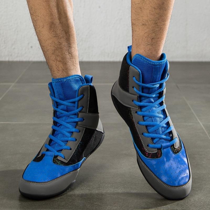 Professional Boxing Shoes Competition Training Men's Wrestling Shoes Fight Sanda Weightlifting Squat Shoes Women's Health