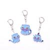 5Pcs Cartoon Huntrix Saja Boys Derpy Tiger Acrylic Keychains Ring Double-Sided Key Chain Jewelry Demon Hunters Love Gifts
