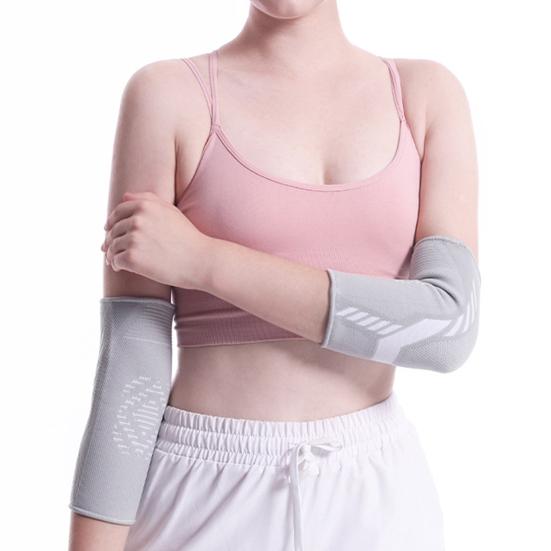 1Pc Elbow Pad Good Elasticity Ergonomic Compression Breathable Elbow Protection Nylon Elastic Gym Sport Arm Sleeve for Sports