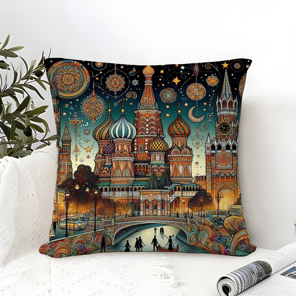 Nordic Style Classic Doll Print Pillow Case Linen Pillow Case Sofa Home Decor Cushion Cover Cushion Cove