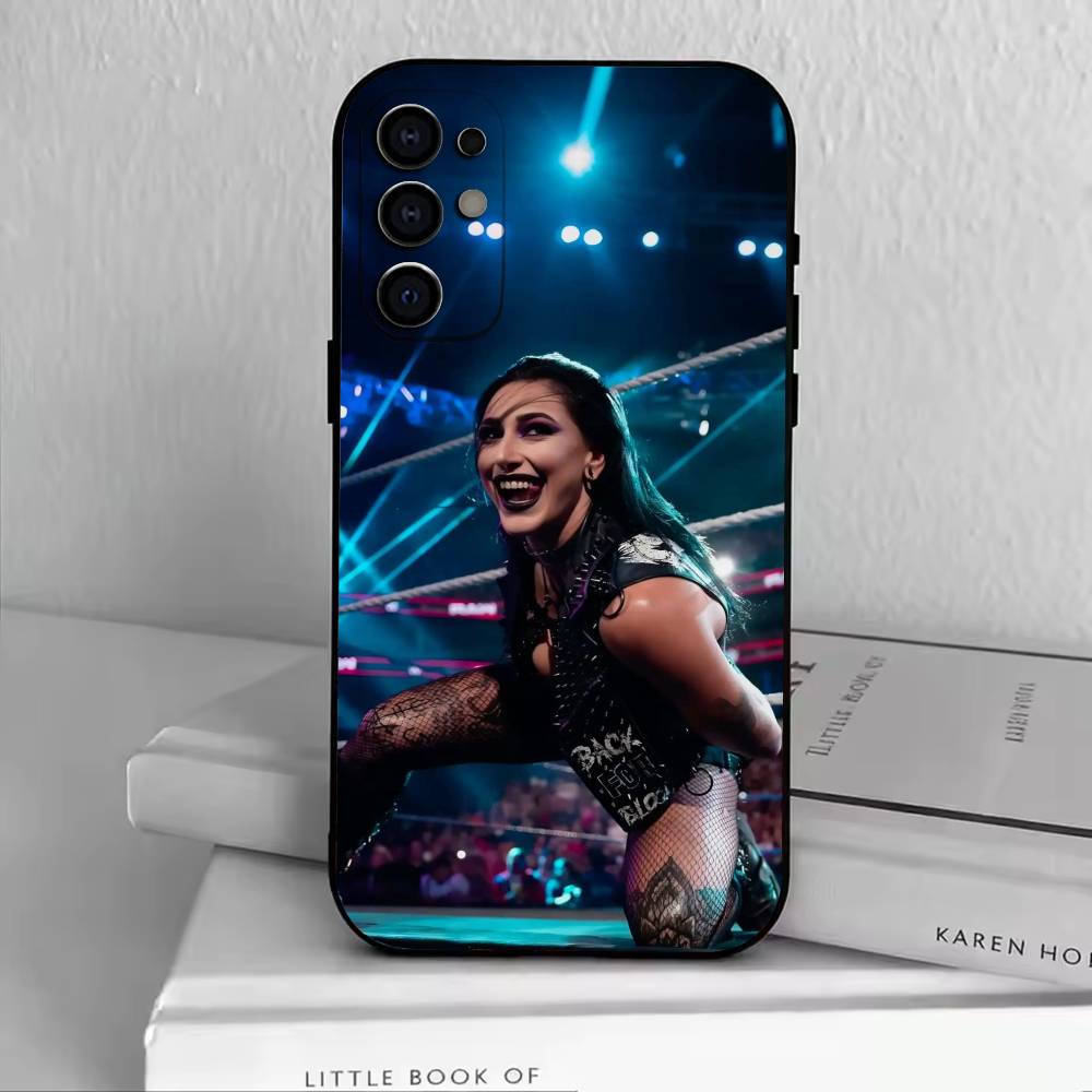 Rhea Ripley-R  Phone Case For Samsung S25,S24,S21,S22,S23,S30,Ultra,S20,Plus,Fe,Lite,Note,10,Black Cover