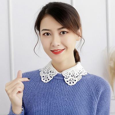 Damen Falscher Kragen, Hemdspitze, Falscher Hals Hemdkragen mit dekorativer Anti-Aging-Spitze